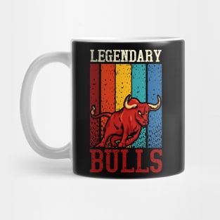 Vintage Legendary Bulls Aesthetic Mug